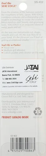 Miniatura 7 de SEKI EDGE SS-402- Lima de uñas con empujador