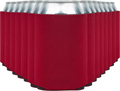 Miniatura 28 de Fundas enfriadoras de latas de cerveza en blanco (paquete de 14) fundas enfriadoras de latas de cerveza con aislamiento suave - Fundas negras lisas