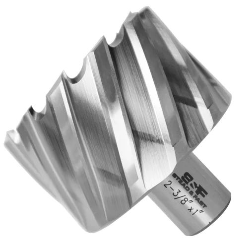 Miniatura 35 de S&F STEAD & FAST Cortador anular, diámetro de corte de 9/16" x 1" profundidad de corte para prensa de taladro magnética, brocas Mag con pasador