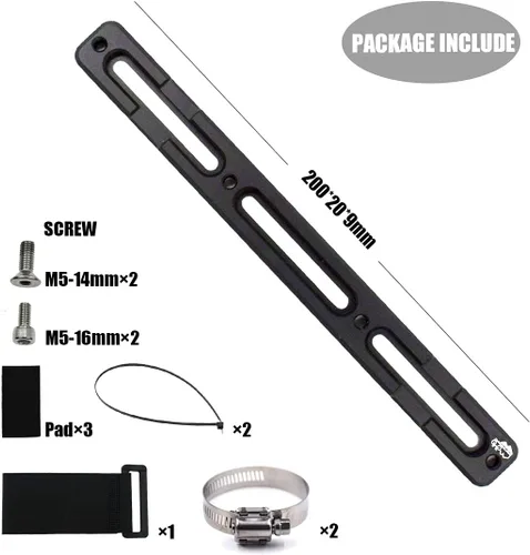 Miniatura 3 de DRIFT MANIAC Kit de conversión Ebike para adaptador de batería, montaje en bastidor, aluminio negro