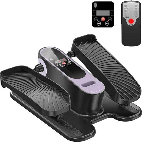 Under Desk Elliptical Machine for Senior Mini Elliptical Leg Exerciser with Remote Quiet Portable Electric Seated Foot Pedal Exerciser for Home