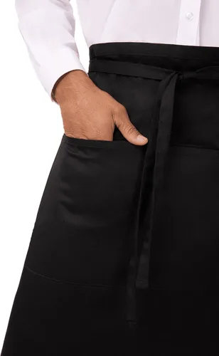 Miniatura 4 de Chef Works Delantal de camarero reversible unisex con bolsillos