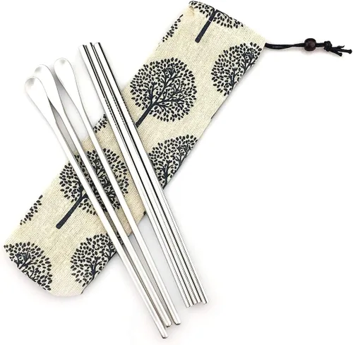 Miniatura 9 de JASHII Cuchara negra mate de mango largo para mezclar cócteles, cucharas de café para té helado, cucharas de café con mango largo de 8.6 pulgadas