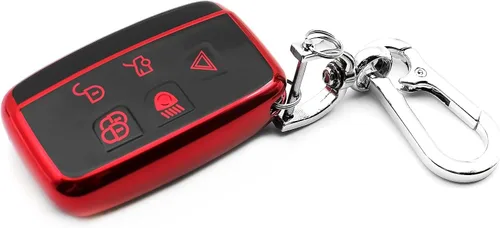 Miniatura 8 de Compatible con Land Rover Discovery Sport LR2 LR4 Range Rover Range Rover Evoque Sport Velar Jaguar F-Pace F-Type XE XF XJ XK TPU Funda para Llavero