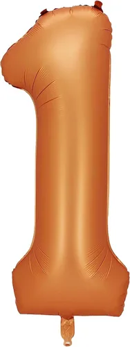 Miniatura 10 de Globos de aluminio naranja número 0, 40 pulgadas