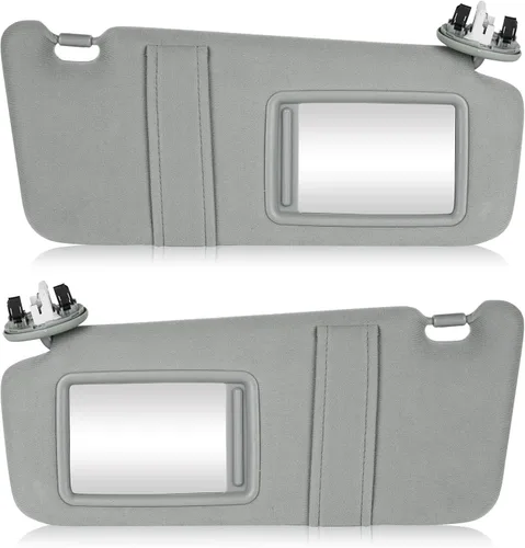 Miniatura 12 de Visera solar con luz para Toyota Camry 2007-2011 con techo solar, lado derecho del pasajero gris. Reemplaza 74320-06800-B0