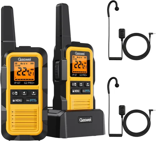 Miniatura 10 de Gaswei G2pro+ Walkie Talkies de Servicio Pesado para Adultos, Radios Bidireccionales Recargables de Largo Alcance de 2 Vatios, Clima NOAA, Radio FM