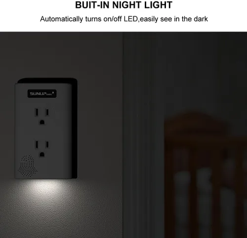 Miniatura 6 de Timbre inalámbrico, kit de timbre de puerta con salidas adicionales y luz nocturna, rango de 1400 pies, extensor de señal de timbre, resistente al