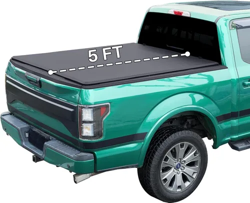 Miniatura 11 de Low-Profile Flip-Up Hard Tri-Fold Tonneau Cover for Ford Ranger (2019-2023)—Fits 5.0ft Short Bed