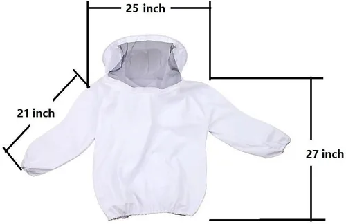 Miniatura 4 de Xgunion Traje de apicultor profesional, con chaqueta, pantalones y guantes