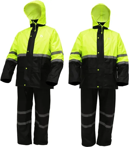Miniatura 2 de DUP Traje de lluvia para hombres y mujeres, chaquetas y pantalones reflectantes, impermeables, para el trabajo, ligero, abrigo de lluvia