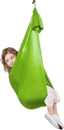 Miniatura 10 de Columpio sensorial para adultos, columpio de terapia para niños, hamaca elástica para niños, columpio sensorial para interiores y exteriores, silla