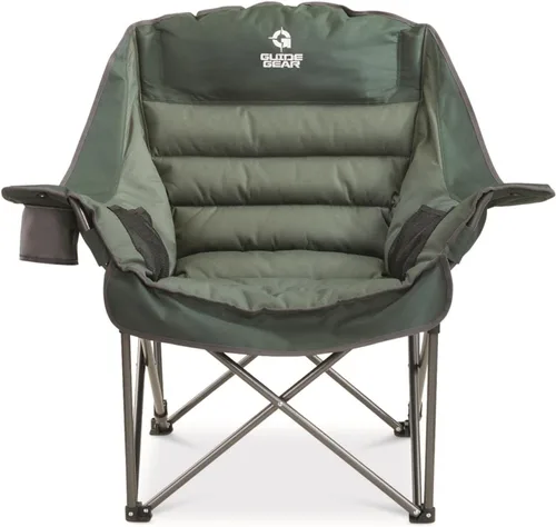 Miniatura 4 de Guide Gear Silla de Campamento Acolchada Extra Grande de Tamaño Grande, Portátil, Plegable, Sillas Grandes de Playa y Campamento para Exteriores