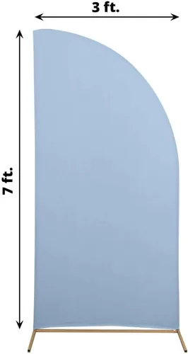 Miniatura 48 de Efavormart - Juego de 4 fundas de elastano beige para arco de media luna, fundas de telón de fondo Chiara de 2.5 pies a 7 pies para escenarios