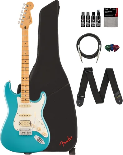 Miniatura 17 de Fender Player II Stratocaster Modificada - Paquete Electric Blue con bolsa de concierto, correa, cable, paquete de 3 púas y kit de limpieza