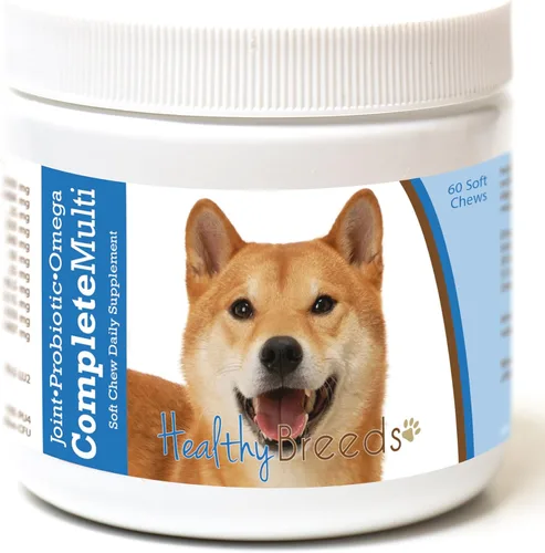 Miniatura 257 de Healthy Breeds Pug todo en uno multivitamínico suave masticable 60