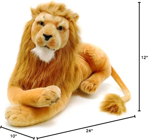Miniatura 8 de TigerHart Lasodo The Lion - 39 pulgadas (medida de cola no incluida) Gato de peluche grande