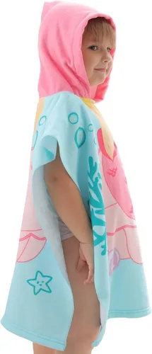 Miniatura 4 de NovForth Toalla de Playa para Niños y Niñas, Envoltorio de Toalla de Baño con Capucha de Sirena, Toalla de Piscina para Niños Pequeños con Capucha