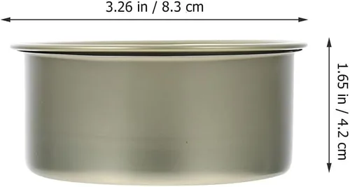 Miniatura 2 de Luxshiny Paquete de 12 latas redondas de hojalata de grado alimenticio con tapas, 3.66 x 3.66 x 1.65 pulgadas, almacenamiento hermético