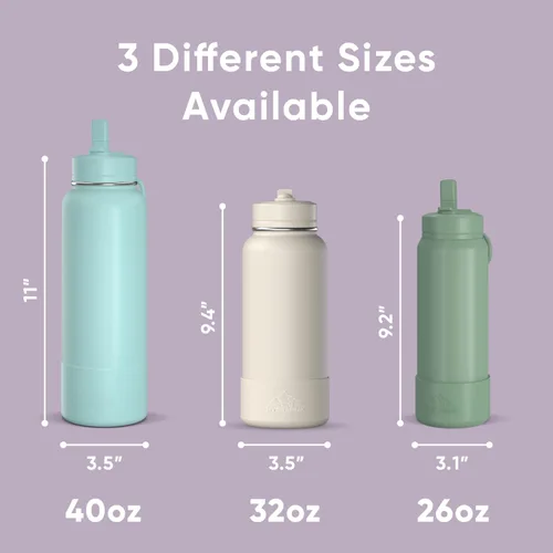 Miniatura 5 de Hydrapeak Botella de Agua Deportiva Aislada de 32 oz con Tapa de Pajita, A Prueba de Fugas y Derrames, Mantiene las Bebidas Frías por 24 Horas, Rubor