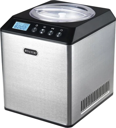 Miniatura 8 de Whynter Máquina automática para hacer helados de 1.28 cuartos de galón vertical con compresor integrado, pantalla digital LCD y temporizador, sin