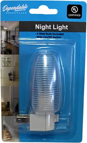 Miniatura 4 de Juego de 2 interruptores de encendido/apagado de luz nocturna con certificación UL, base blanca transparente, parte superior transparente adecuada