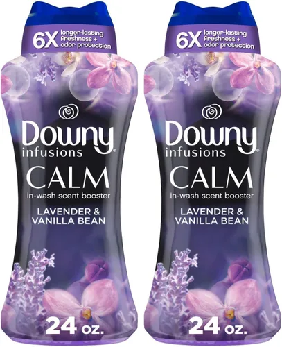 Miniatura 8 de Downy Infusions - Perlas potenciadoras de aroma en el lavado, con aroma calmante a lavanda y vainilla, 24 onzas