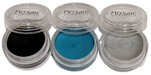 Miniatura 20 de Mosaic HydroCream - Paquetes de personajes de pintura facial para niños, no mancha, lavable, fórmula vegana gentil hipoalergénica. Pasteles