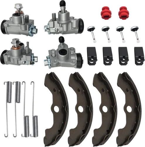 Miniatura 7 de Kit de zapatas y cilindros de rueda de freno delantero para Honda Foreman 450 TRX450 ES/S 1998-2004 (izquierda y derecha) TRX450FE/TRX450FM, OEM#