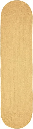 Miniatura 48 de BNM - Alfombra ovalada bohemia para interiores y exteriores con patrón trenzado sólido, perfecta para patio trasero, patio, oficina, sala de estar