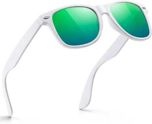 Miniatura 74 de FEIDUSUN Lentes de sol polarizados para hombre y mujer, lentes de sol retro negros para conducir, pescar, protección UV
