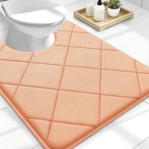 Miniatura 29 de OLANLY Tapete de baño de espuma viscoelástica de 24 x 16 pulgadas, ultra suave y absorbente, lavable a máquina, cómodo tapete de baño para suelo