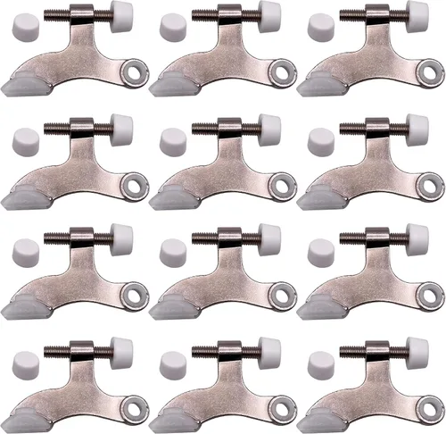 Miniatura 9 de DCC Home Decor - Paquete de 12 topes de puerta con pasador de bisagra, ajustable, resistente, protector de pared de 2.5 pulgadas de ancho con Mate