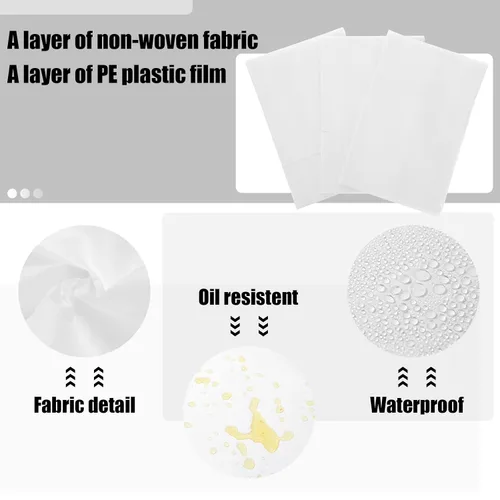 Miniatura 2 de 30 sábanas desechables para mesa de masaje, sábanas de 31 x 79 pulgadas, fundas desechables para cama de spa, mantel de masaje no tejido, Blanco