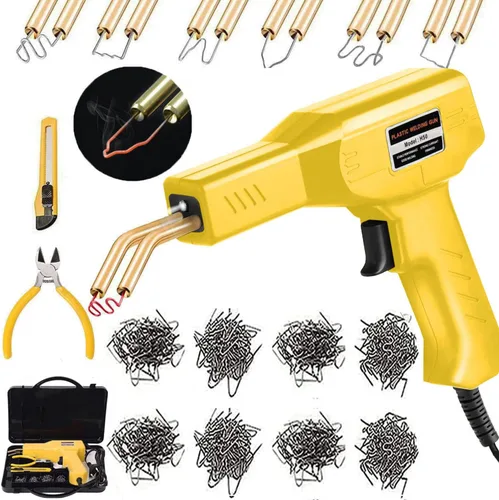 Miniatura 6 de Kit de Soldadura de Plástico para Reparación de Parachoques de Coche, Kit de Soldadura con Grapadora Caliente, Soldador de Reparación de Plástico, 6