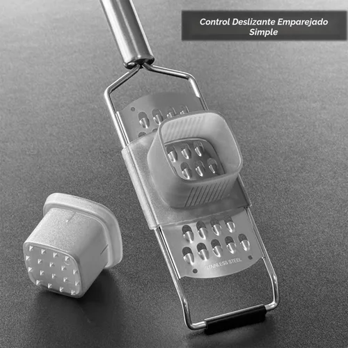 Miniatura 2 de Vovoly Juego de 4 Piezas Rallador Zester Pro Set, Rallador de Queso con Cuchilla de Acero Inoxidable Súper Afilada, Fino/Grueso/Extra