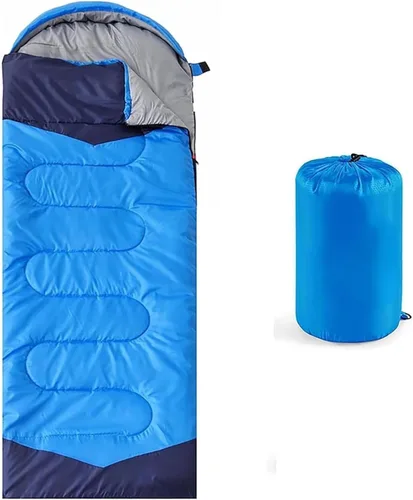 Miniatura 2 de Sacos de Dormir para Adultos, Niños y Niñas - Saco de Dormir Ligero Impermeable para Clima Cálido y Frío con Mochila Compacta, Ideal para 3-4 Rojo