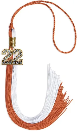 Miniatura 194 de Endea Graduation Borla de doble color con dije dorado (negro/oro brillante, 2022)