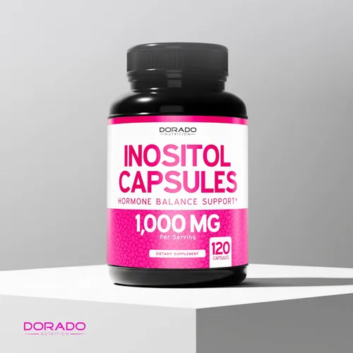 Miniatura 5 de Cápsulas de inositol (mio-inositol) (1000 mg por porción, 120 cápsulas), suplemento de mio-inositol para mujeres, apoyo al equilibrio hormonal