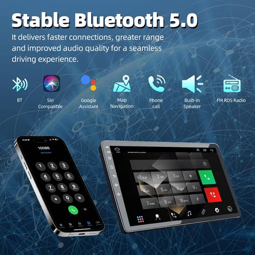 Miniatura 3 de Estéreo de coche 2G+64G para Ford F150 2009 2010 2011 2012 Android 13 inalámbrico Carplay/Auto/Mirror Link, 9 pulgadas HD pantalla táctil Radio