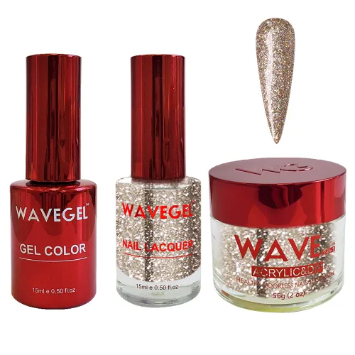 Miniatura 27 de WAVEGEL - Juego de gel de remojo, laca de uñas y polvo acrílico y polvo de inmersión a juego - Colección Queen - #015 Noble Men