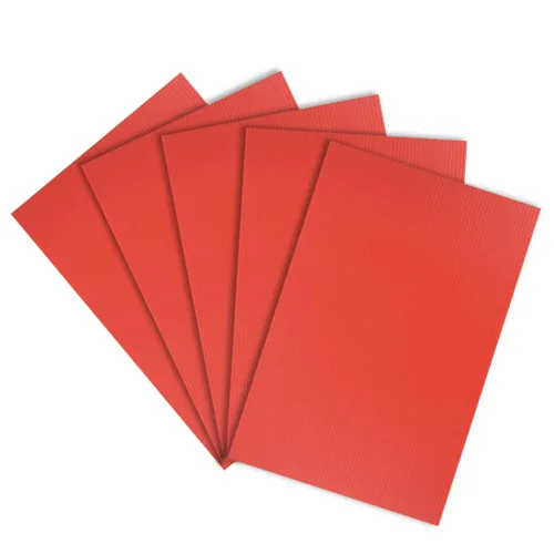 Miniatura 24 de uxcell Hojas de plástico corrugado, letreros negros en blanco de 0.118 pulgadas para patio, 8 x 12 pulgadas, tablero impermeable en blanco, 5 piezas