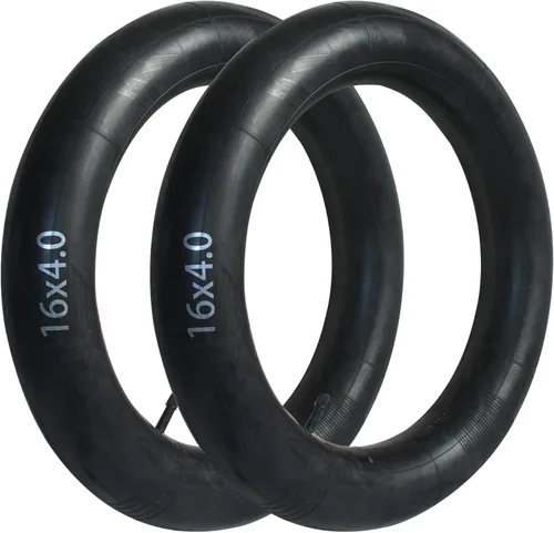Tubo interior de bicicleta de 16 x 4.0 pulgadas, válvula Schrader, para neumáticos gruesos de 16 pulgadas, para bicicletas de nieve y arena de 16 2