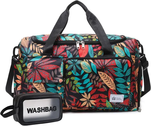 Miniatura 293 de Pequeña bolsa de gimnasio para mujer, bolsa de viaje con compartimento para zapatos