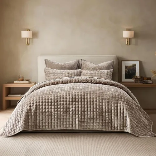 Miniatura 37 de RECYCO Juego de edredón de terciopelo de lujo tamaño individual/individual XL, juegos de cama, juego de cubrecama de terciopelo ultra suave, colcha