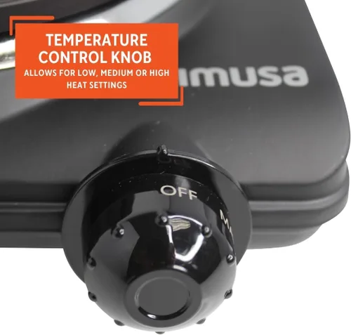 Miniatura 6 de IMUSA Placa caliente eléctrica individual, negro