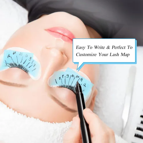 Miniatura 6 de QUEWEL Cinta de pestañas para extensiones de pestañas, cinta de pestañas azul, bien transpirable, cinta de extensión de pestañas, cinta