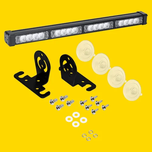Miniatura 5 de LAMPHUS SolarBlast SBLS44, barra de luces LED de advertencia de emergencia para cubierta, 16 vatios - Blanco