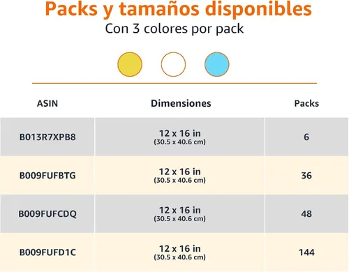Miniatura 5 de Paños de limpieza de microfibra Amazon Basics, no abrasivos, reutilizables y lavables, paquete de 48, azul/blanco/amarillo, 16 x 12 pulgadas