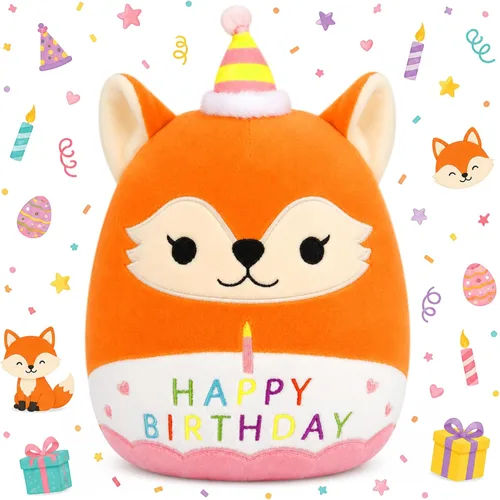 Miniatura 7 de Peluche de oso de peluche de cumpleaños de 8 pulgadas, juguetes de peluche de oso de peluche de cumpleaños suave, decoración de fiesta para niños